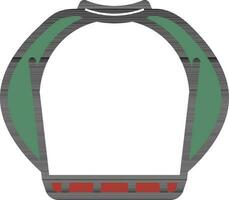 Coloful Sweater Icon In Flat Style. vector