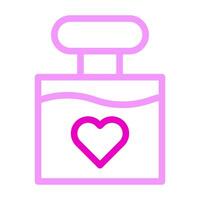 perfume icon duocolor pink colour mother day symbol illustration. vector