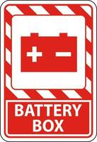 Symbol Battery Sign Battery Box On White Background vector