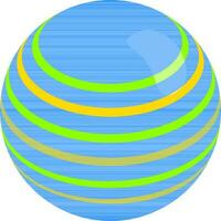 Illustration of a ball isometric icon. vector