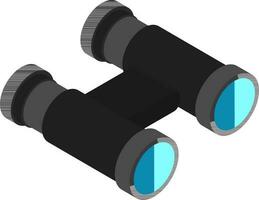 Binoculars isometric icon or symbol. vector