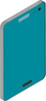 3D icon or symbol of smartphone. vector