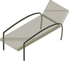 Isometric illustration of bed icon. vector