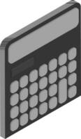 Calculator isometric icon or symbol. vector