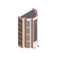 Building on white background. vector