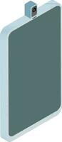 Isometric smartphone element on white background. vector