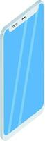Isometric smartphone element on white background. vector