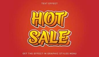 Hot sale text effect in 3d style vector