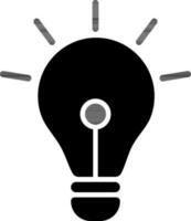 Lighting bulb or idea icon or symbol. vector
