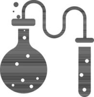 Flask and test tube icon. vector