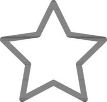 Isolated star icon in line art. vector