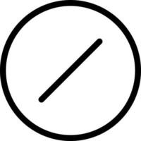Stop or no icon or symbol in flat style. vector