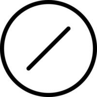 Stop or no icon or symbol in flat style. vector