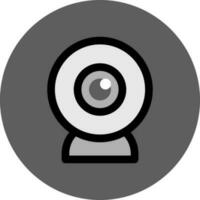 Flat style Web Camera icon or symbol. vector