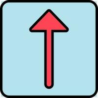 Upload Button icon in blue and red color. vector