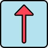 Upload Button icon in blue and red color. vector