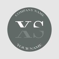 initial XS logo letter monogram luxury hand drawn vector