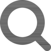 Magnifying glass or search icon in line art. vector