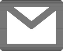 Mail or envelope icon in line art. vector