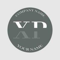 initial XP logo letter monogram luxury hand drawn vector