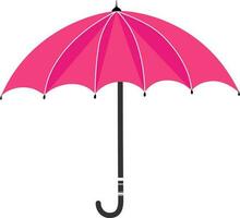 Illustration of umbrella in pink color. vector