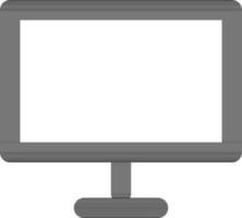 Line art illustration of desktop icon. vector