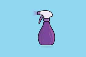 Disinfect and Cleaning Spray Bottles vector illustration. Home cleaning service objects icon concept. Cleaning spray bottle nozzle close up vector design.