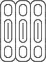 Flat Style Books Icon In Line Art. vector