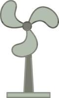 Stand Fan Icon In Gray Color. vector