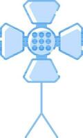 Studio Light Icon In Blue Color. vector