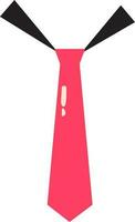 Necktie Element In Flat Style. vector