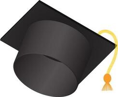 Mortarboard Element On White Background. vector