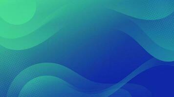 Abstract Gradient green blue liquid Wave Background vector