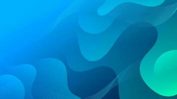 Abstract Gradient Green Blue  liquid Wave Background vector