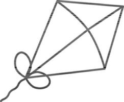 Linear Style Kite Icon. vector