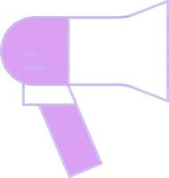 Loudspeaker Icon In Purple And White Color. vector