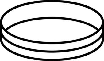 Bracelet Or Wristband Icon In Line Art. vector