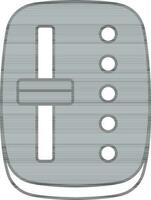 Isolated Automatic Transmission Icon In Gray And White Color. vector