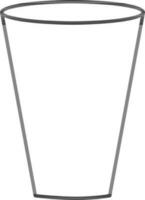 Illustration Of Drink Glass Icon In Linear Style. vector