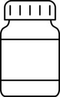 Isolated Bottle Flat Icon Or Symbol. vector