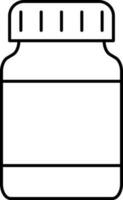 Isolated Bottle Flat Icon Or Symbol. vector