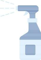 Spray Bottle With Mist Icon In Blue Color. vector