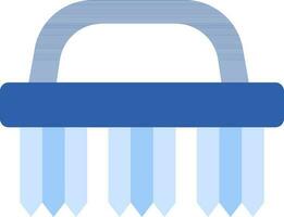 Illustration Of Clothing Brush Icon In Blue Color. vector