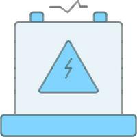 Adapter Icon Or Symbol In Blue Color. vector