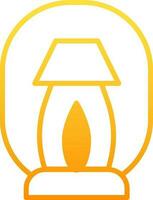 Vector illustration of Lamp Icon in Flat Style.