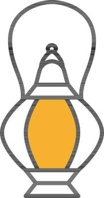 Vector Illustration of Lantern Icon in Flat Style.