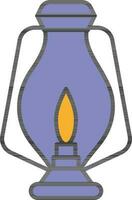 Vector illustration of Lamp Icon in Flat Style.