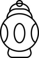 Isolated Arabic Lamp Icon in Flat Style. vector