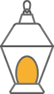 Lantern or Lamp Icon in Flat Style.