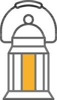 Vector Illustration of Lantern or Lamp Icon in Flat Style.